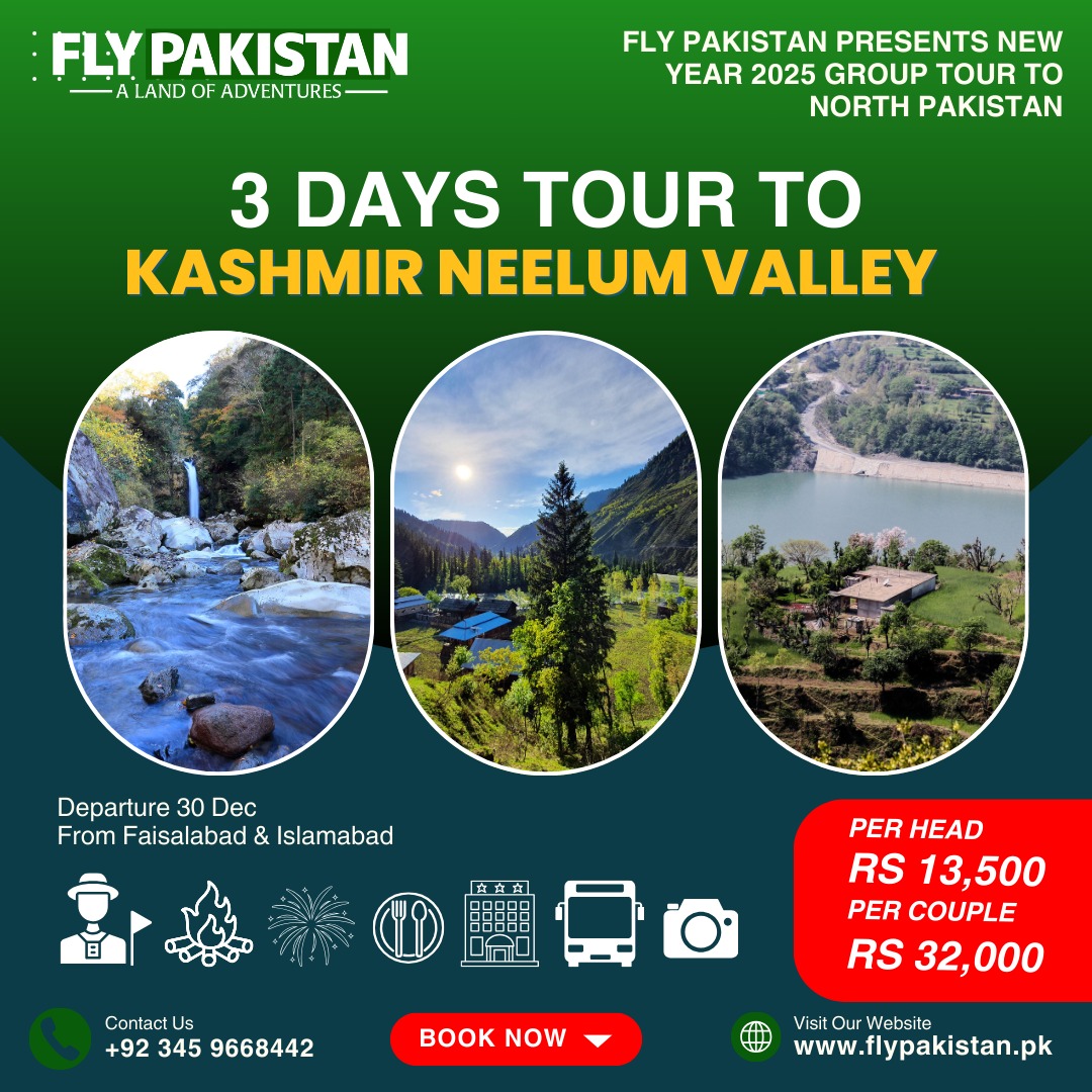 Book Deal New Year Tour To Kashmir Neelum Valley